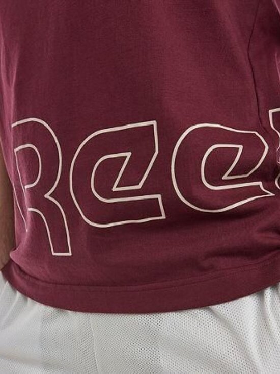 Reebok Mens Crew Neck Short Sleeve T-Shirt, Medium, Red - Picture 1 of 1